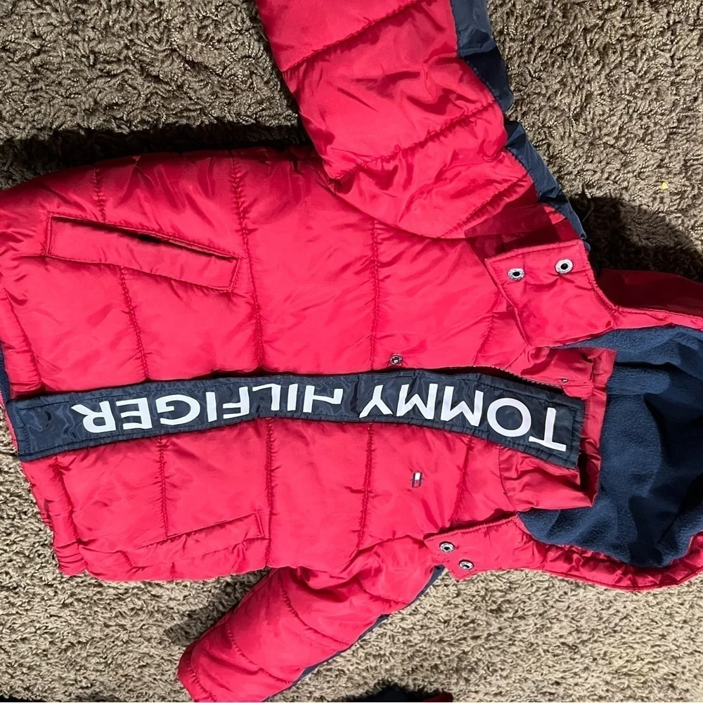 Tommy Hilfiger Red Kids Puffer Jacket